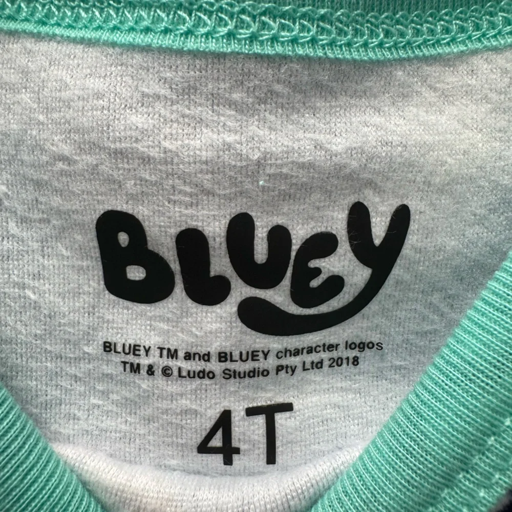 Bluey Kids 4T Footie Pajama 2 Piece Set - Navy and Multicolor - Picture 3 of 3